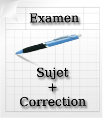 Sujet et correction d'examen