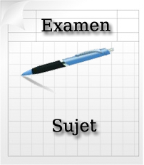 Sujet d'examen